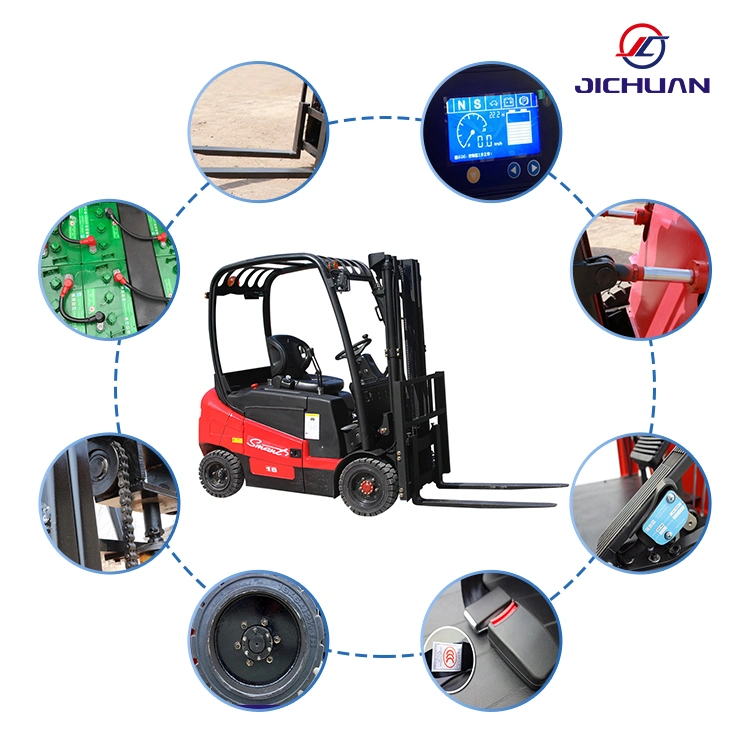 Color Customized Mini Forklift with electric Truck with Battery to Load for Warehouse